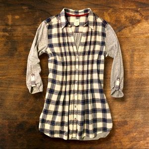 Anthropologie One September Plaid Blouse